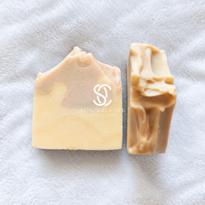 Alpine Mist Himalayan cedarwood and peppermint body soap with pink and green clays